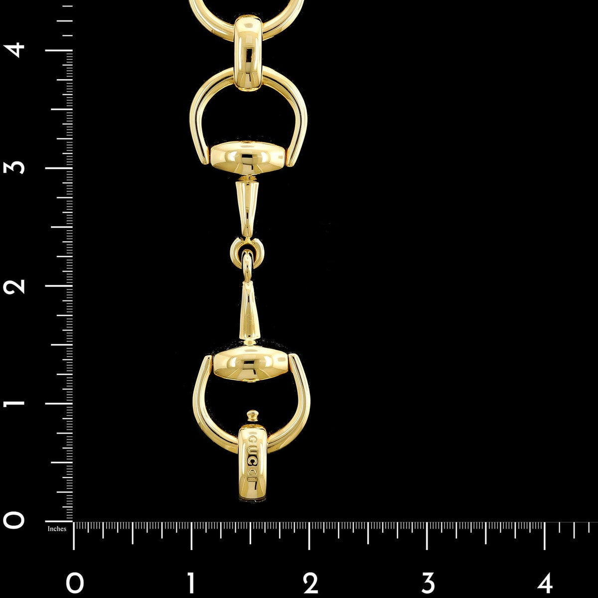 Gucci 18K Yellow Gold Estate Horsebit Bracelet