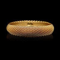 Tiffany & Co. 18K Yellow Gold Estate Somerset Mesh Bracelet