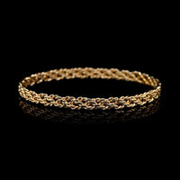 14K Yellow Gold Estate Bangle Bracelet
