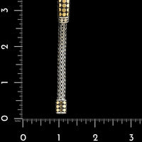 John Hardy Sterling Silver and 18K Yellow Gold Estate Dot Bracelet