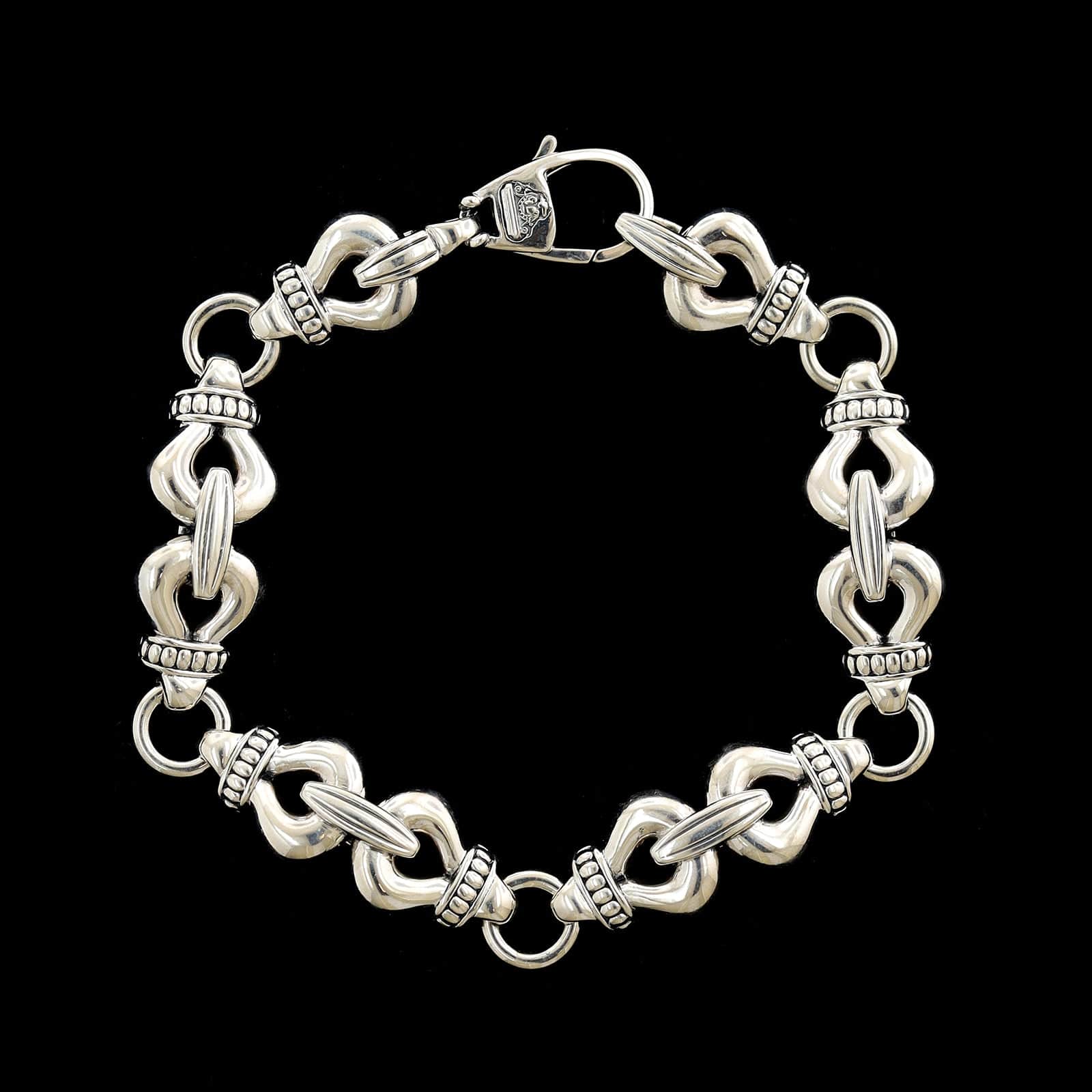 Lagos Sterling Silver Estate Derby Link Bracelet