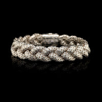 John Hardy Sterling Silver Estate Braided Chain Bracelet