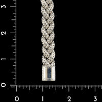 John Hardy Sterling Silver Estate Braided Chain Bracelet