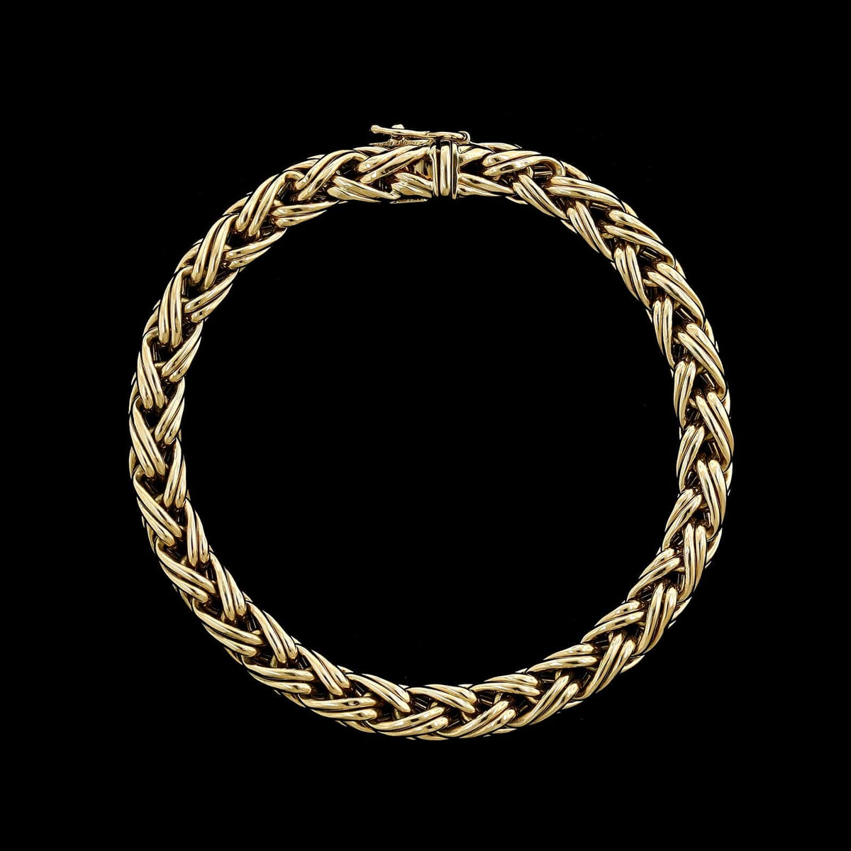 Tiffany &amp; Co. 14K Yellow Gold Estate Woven Link Bracelet