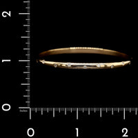 18K Yellow Gold Estate Diamond Bangle