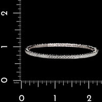 18K White Gold Estate Diamond Bangle