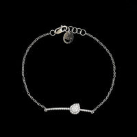 18K White Gold Estate Diamond Bracelet