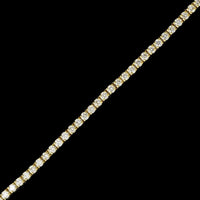 18K Yellow Gold Estate Diamond Tennis Bracelet