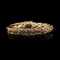 Tiffany & Co. 14K Yellow Gold Estate Woven Link Bracelet