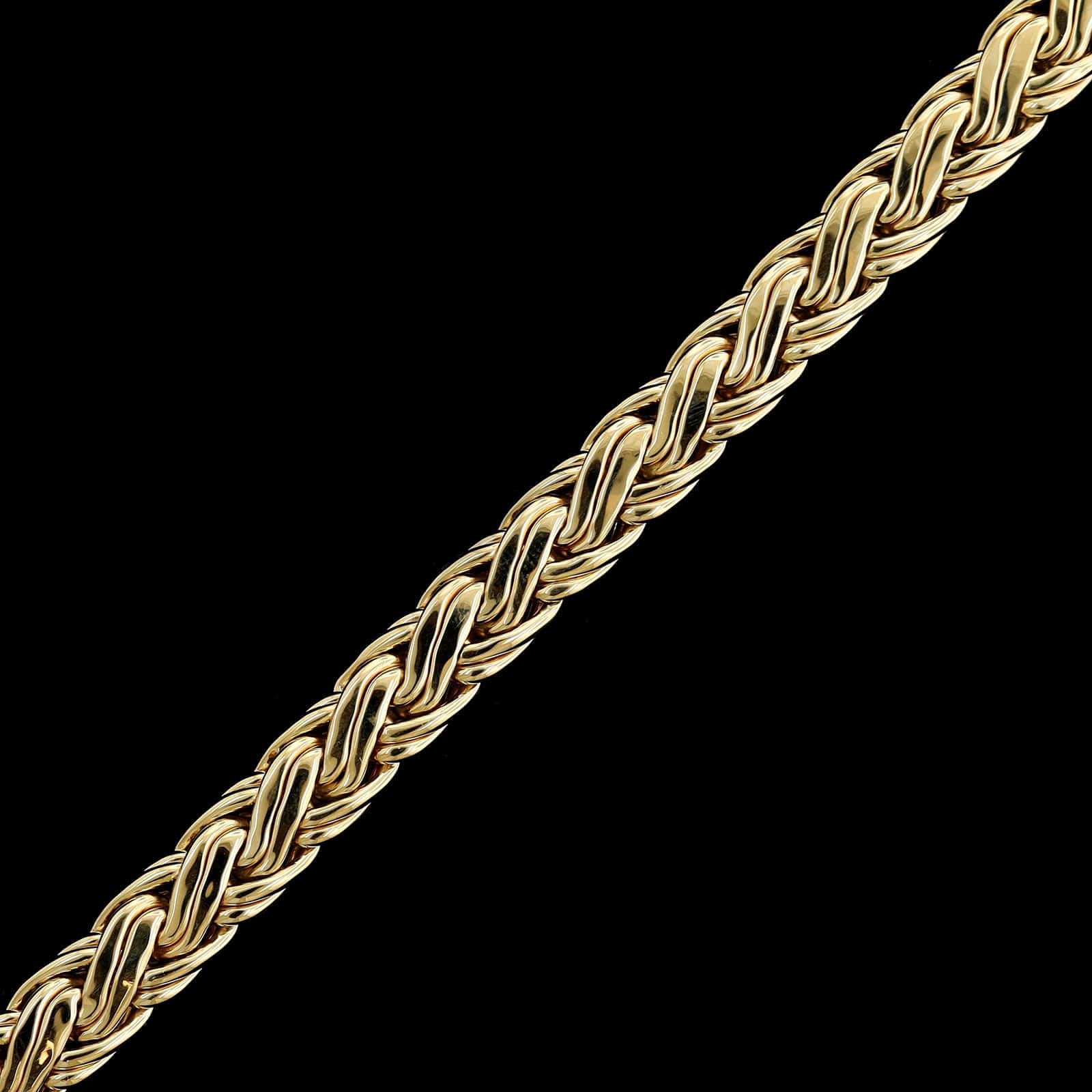 Tiffany & Co. 14K Yellow Gold Estate Woven Link Bracelet