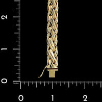 Tiffany & Co. 14K Yellow Gold Estate Woven Link Bracelet
