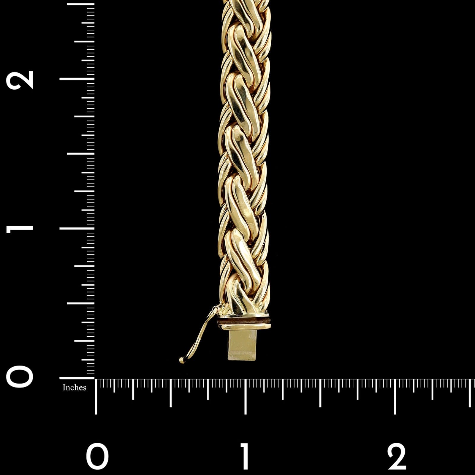 Tiffany & Co. 14K Yellow Gold Estate Woven Link Bracelet