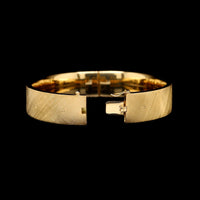 18K Yellow Gold Estate Florentine Bangle