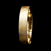 18K Yellow Gold Estate Florentine Bangle