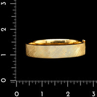 18K Yellow Gold Estate Florentine Bangle