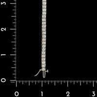 14K White Gold Estate Diamond Tennis Bracelet