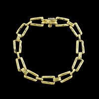 Henry Dunay 18K Yellow Gold Estate Fancy Link Bracelet