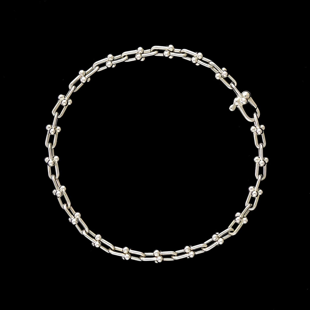 Tiffany & Co. Sterling Silver Estate Hardwear Micro Link Bracelet