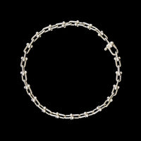 Tiffany & Co. Sterling Silver Estate Hardwear Micro Link Bracelet
