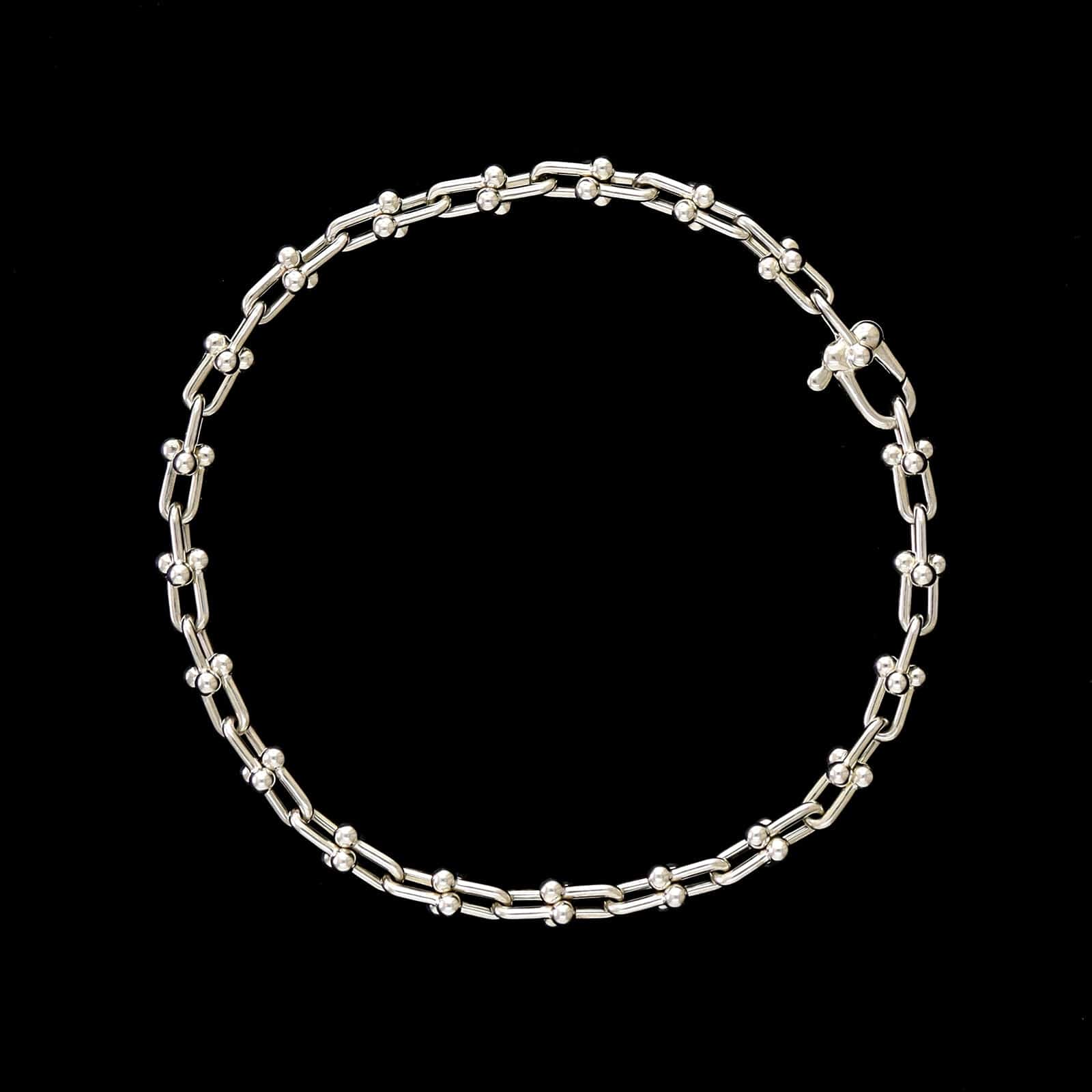 Tiffany & Co. Sterling Silver Estate Hardwear Micro Link Bracelet