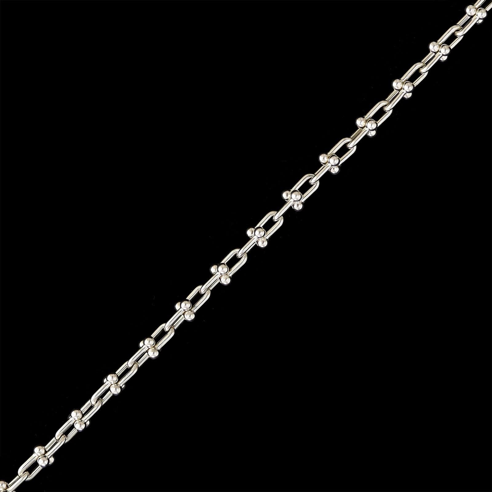 Tiffany & Co. Sterling Silver Estate Hardwear Micro Link Bracelet