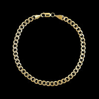 14K Yellow Gold Curb Link Bracelet