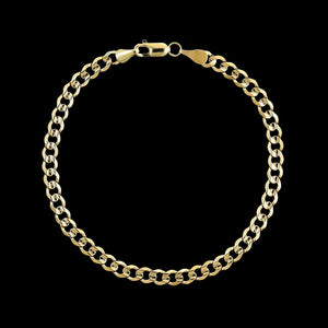 14K Yellow Gold Curb Link Bracelet