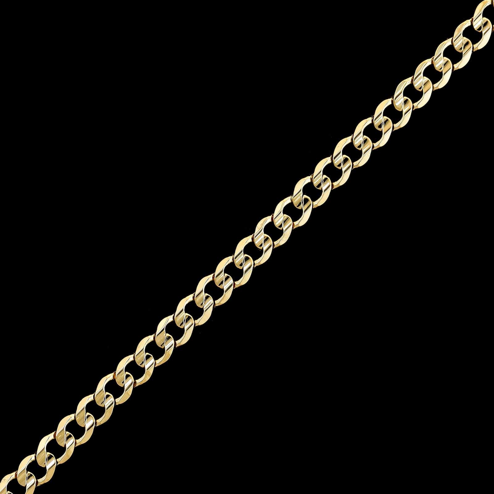 14K Yellow Gold Curb Link Bracelet