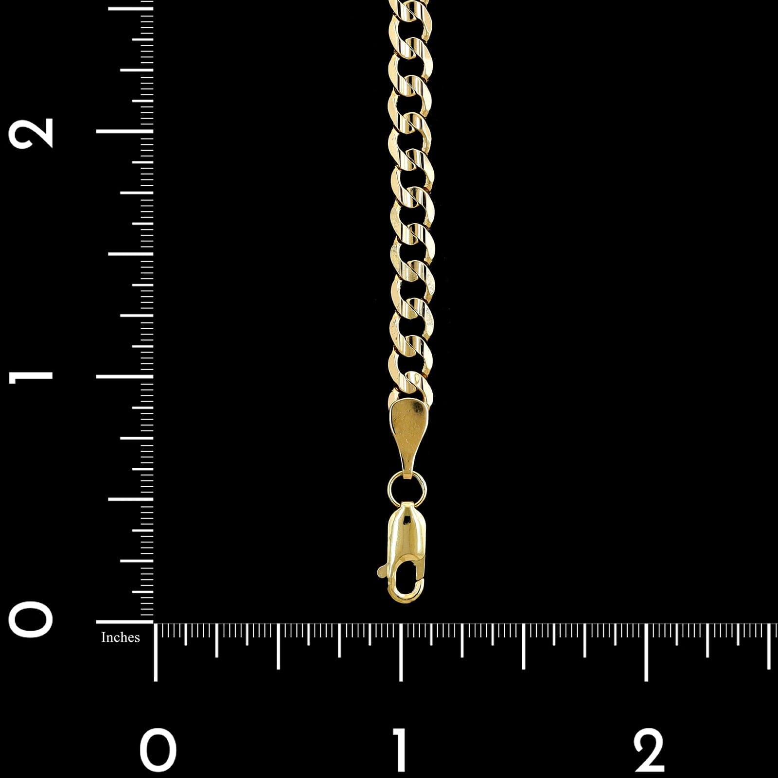 14K Yellow Gold Curb Link Bracelet