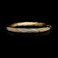 18K Yellow Gold Estate Hinged Bangle