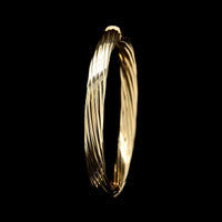 18K Yellow Gold Estate Hinged Bangle