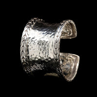 John Hardy Sterling Silver Estate Palu Hammered Cuff Bracelet