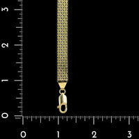 14K Yellow Gold Estate Bismark Link Bracelet