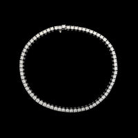 Memoire 18K White Gold Estate Diamond Tennis Bracelet