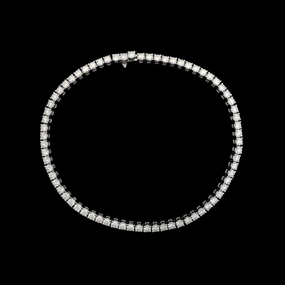 Memoire 18K White Gold Estate Diamond Tennis Bracelet