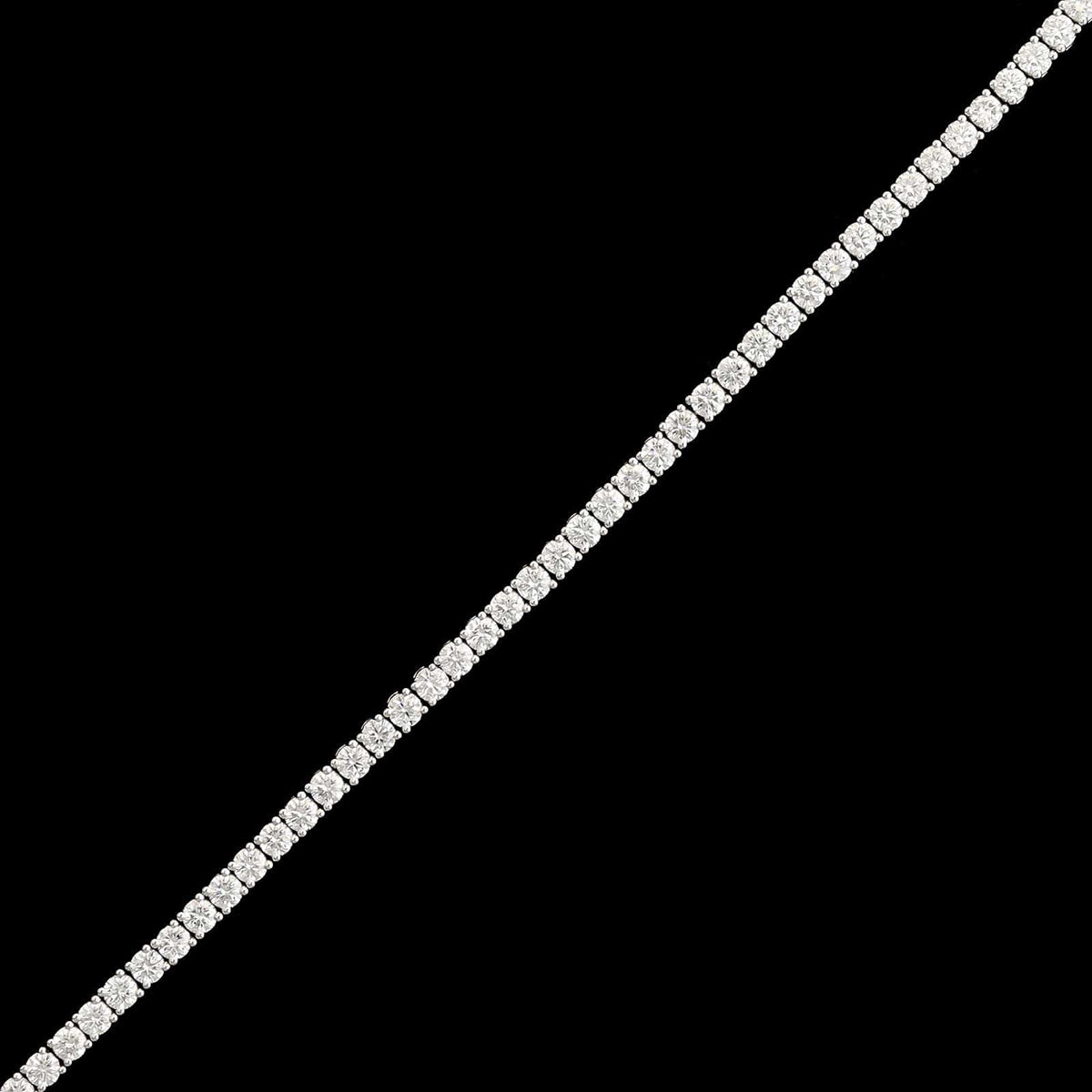 Memoire 18K White Gold Estate Diamond Tennis Bracelet