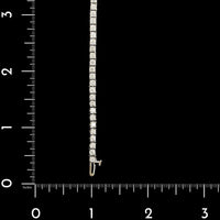 14K White Gold Estate Diamond Tennis Bracelet