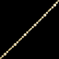 14K Yellow Gold Estate Diamond Bracelet