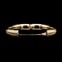 14K Yellow Gold Estate Hinged Bangle