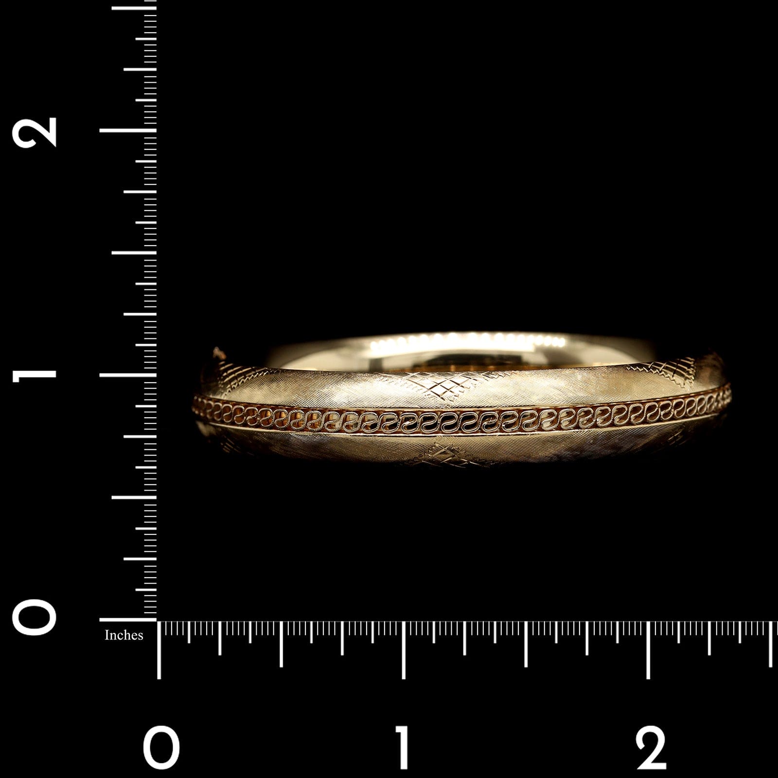 14K Yellow Gold Estate Hinged Bangle