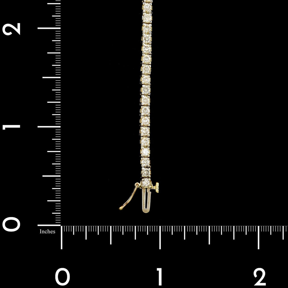 14K Yellow Gold Estate Diamond Tennis Bracelet