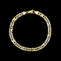 14K Yellow Gold Estate Fancy Link Bracelet