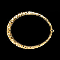 Roberto Coin 18K Yellow Gold White Enamel Accents Bangle