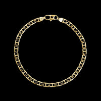 14K Yellow Gold Estate Mariner Link Bracelet