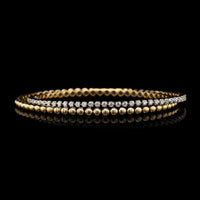 18K Two-tone Gold Estate Diamond Bracelet