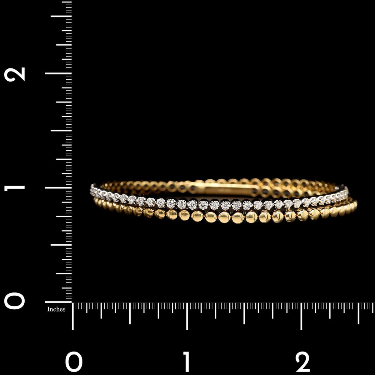18K Two-tone Gold Estate Diamond Bracelet