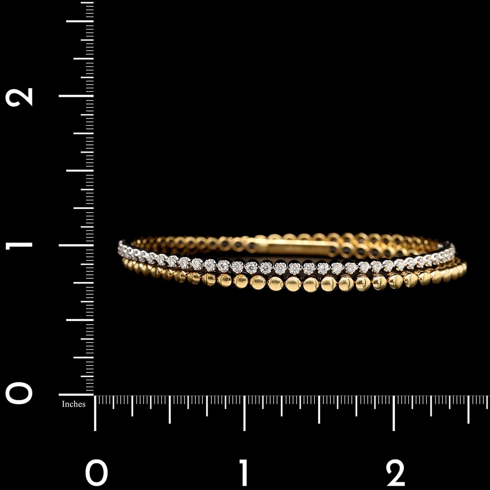 18K Two-tone Gold Estate Diamond Bracelet