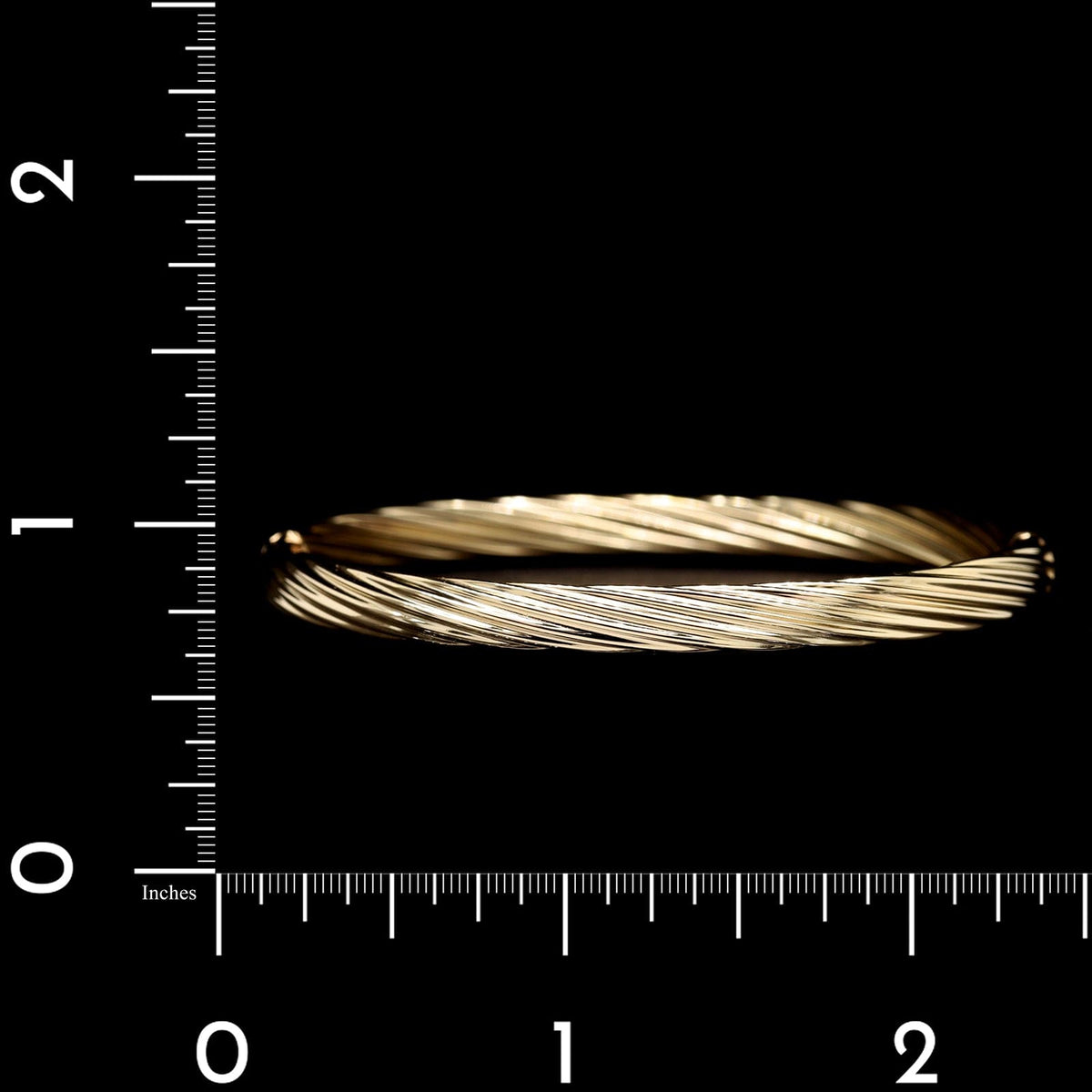 14K Yellow Gold Estate Hinged Bangle Bracelet