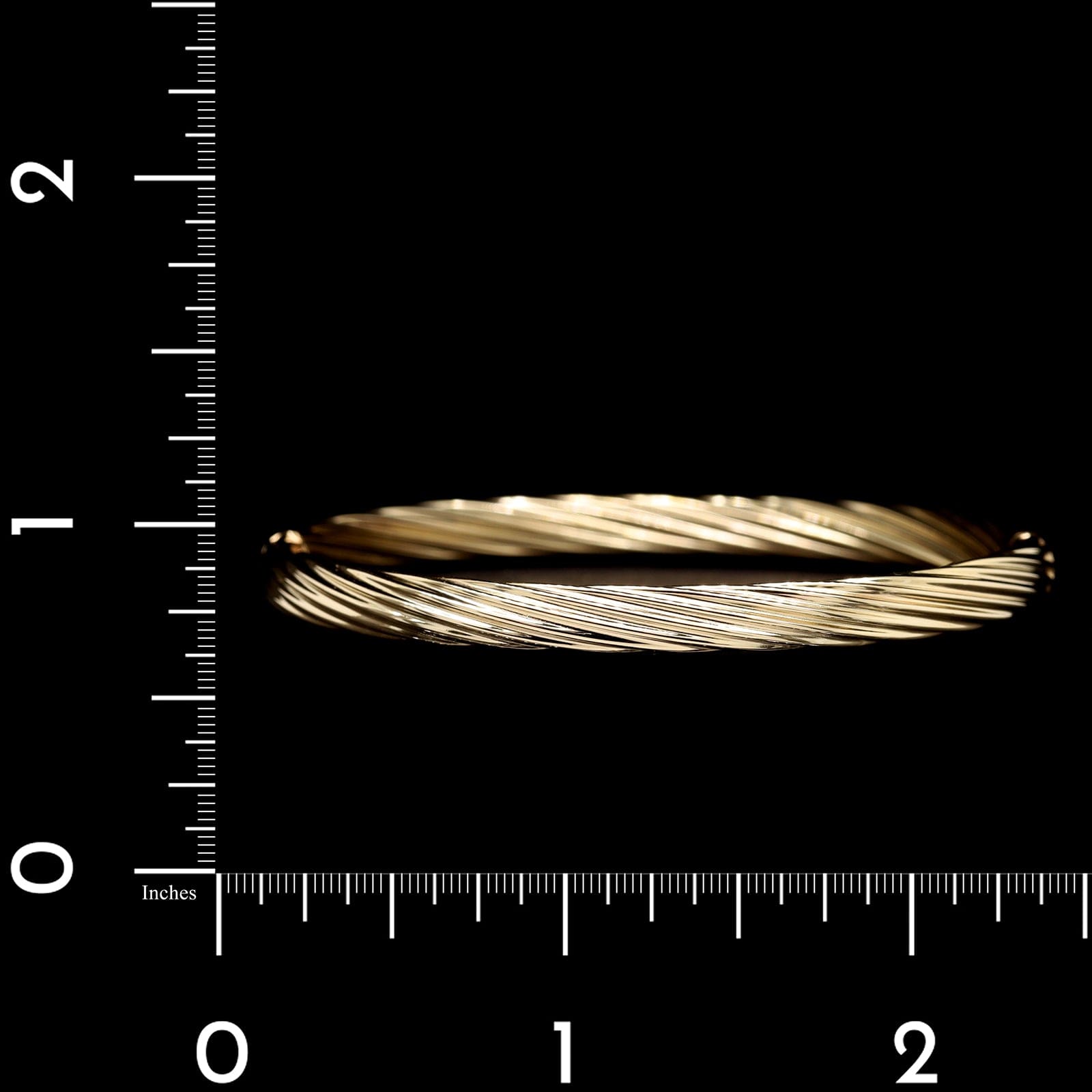 14K Yellow Gold Estate Hinged Bangle Bracelet