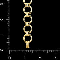 14K Yellow Gold Estate Fancy Link Bracelet
